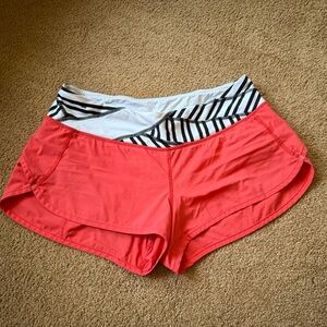 Women's Coral Athletic Shorts